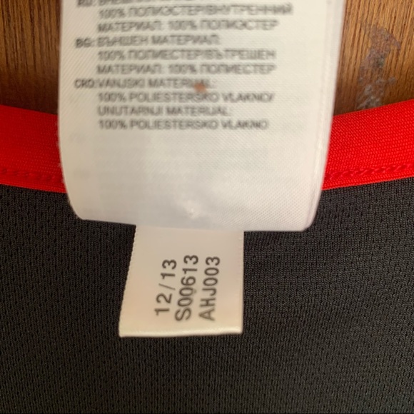 Men’s 2XL VTG ADIDAS Reversible Basketball Practice Jersey Tank Top Black Red EC - Picture 5 of 12